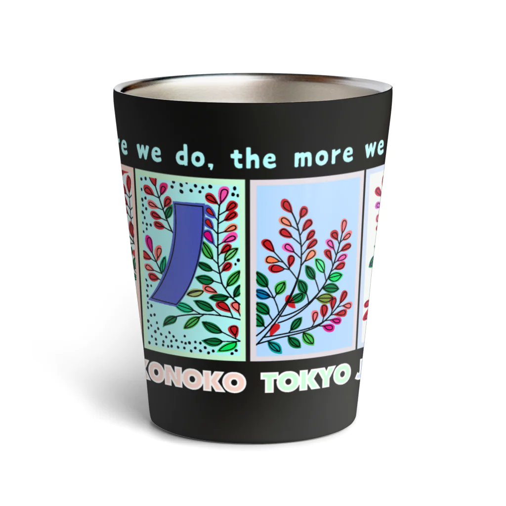 OTOKONOKOTOKYOJAPANの令和花札-HAGI NI INOSHISHI- Thermo Tumbler