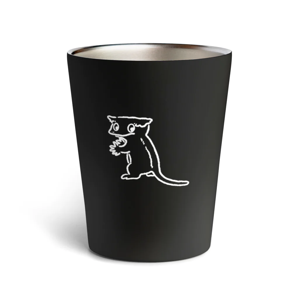 chocochachaのオウカンミカドヤモリ（白） Thermo Tumbler