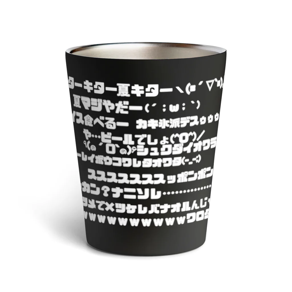 みにゃ次郎のニコ動風夏コメTシャツ Thermo Tumbler