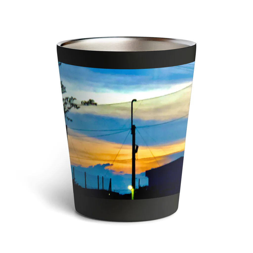 eRuMaの夕焼け × Tシャツ Thermo Tumbler