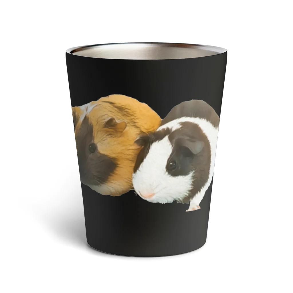 動物大好き♥️のモルモットラブラブ Thermo Tumbler