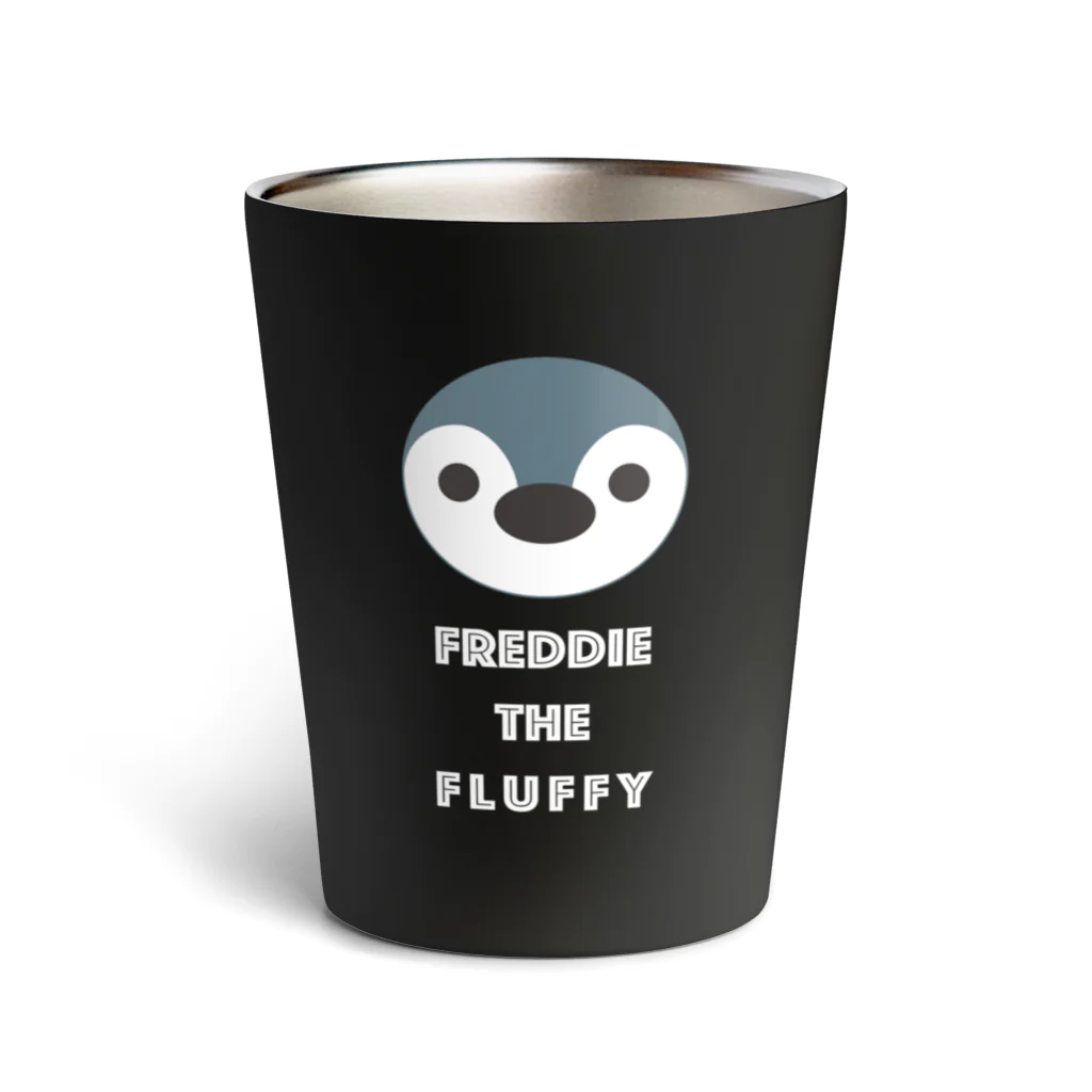 Freddie's Fluffy Shopのfreddie_withtxt_white Thermo Tumbler