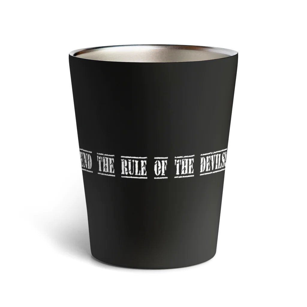 PALA's SHOP　cool、シュール、古風、和風、の悪魔どもの支配を終わらせる！ End the rule of the devils! Thermo Tumbler