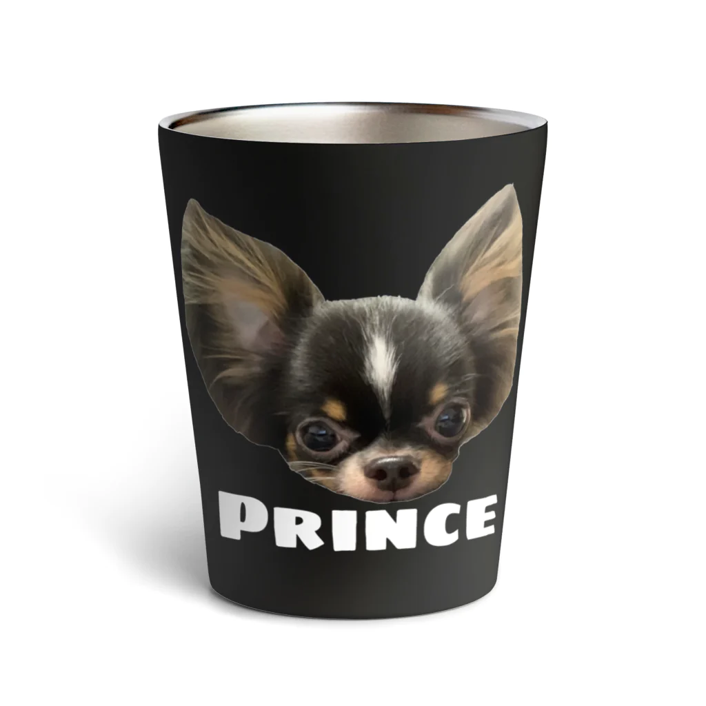 チワワのOWTANのPRINCE  チワワ  ブラック Thermo Tumbler