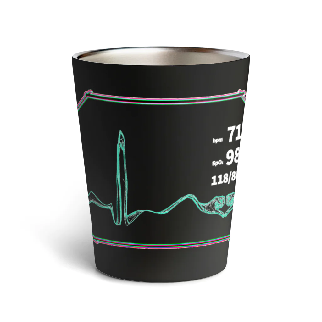 おてて屋さんの心電図 Thermo Tumbler