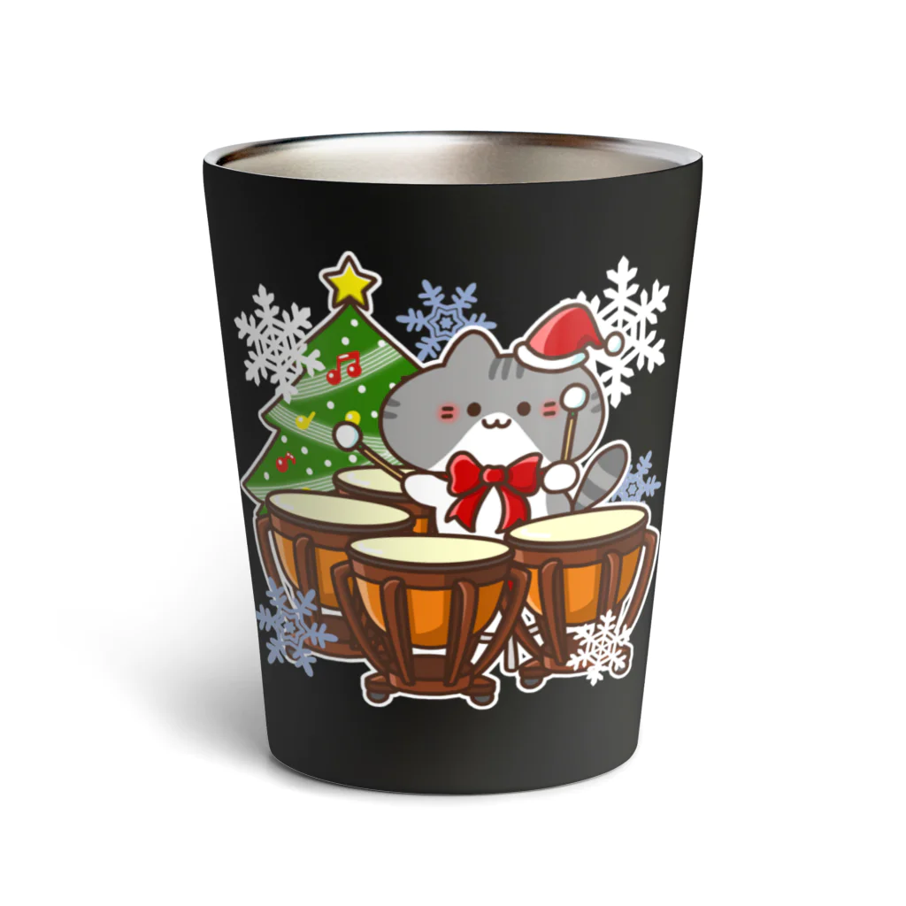  ふじねこ屋のクリスマス・ティンパニねこ Thermo Tumbler