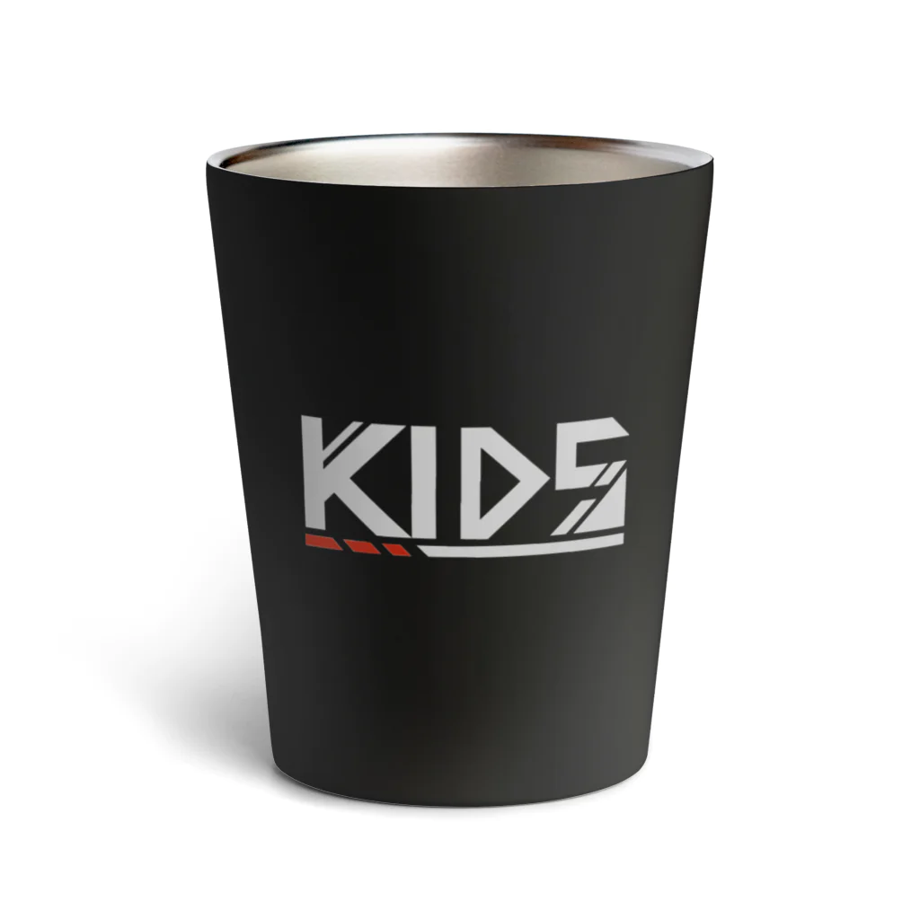 梵アオイは動かないのKIDSロゴタンブラー(ブラック) Thermo Tumbler