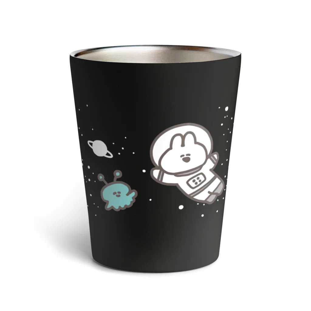 ナポリのSUZURIの宇宙飛行士うさちゃん Thermo Tumbler