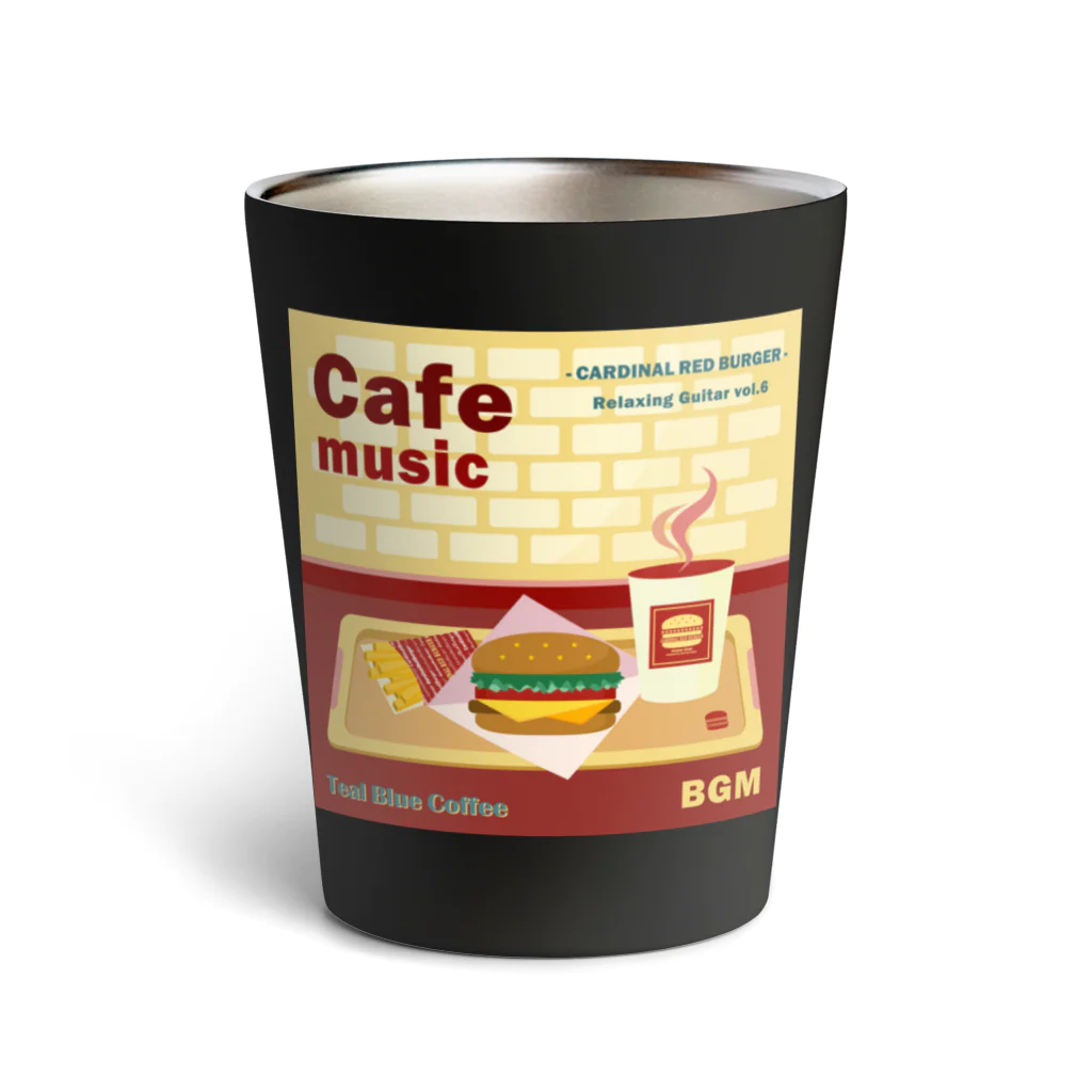 Teal Blue CoffeeのCafe music - CARDINAL RED BURGER - Thermo Tumbler