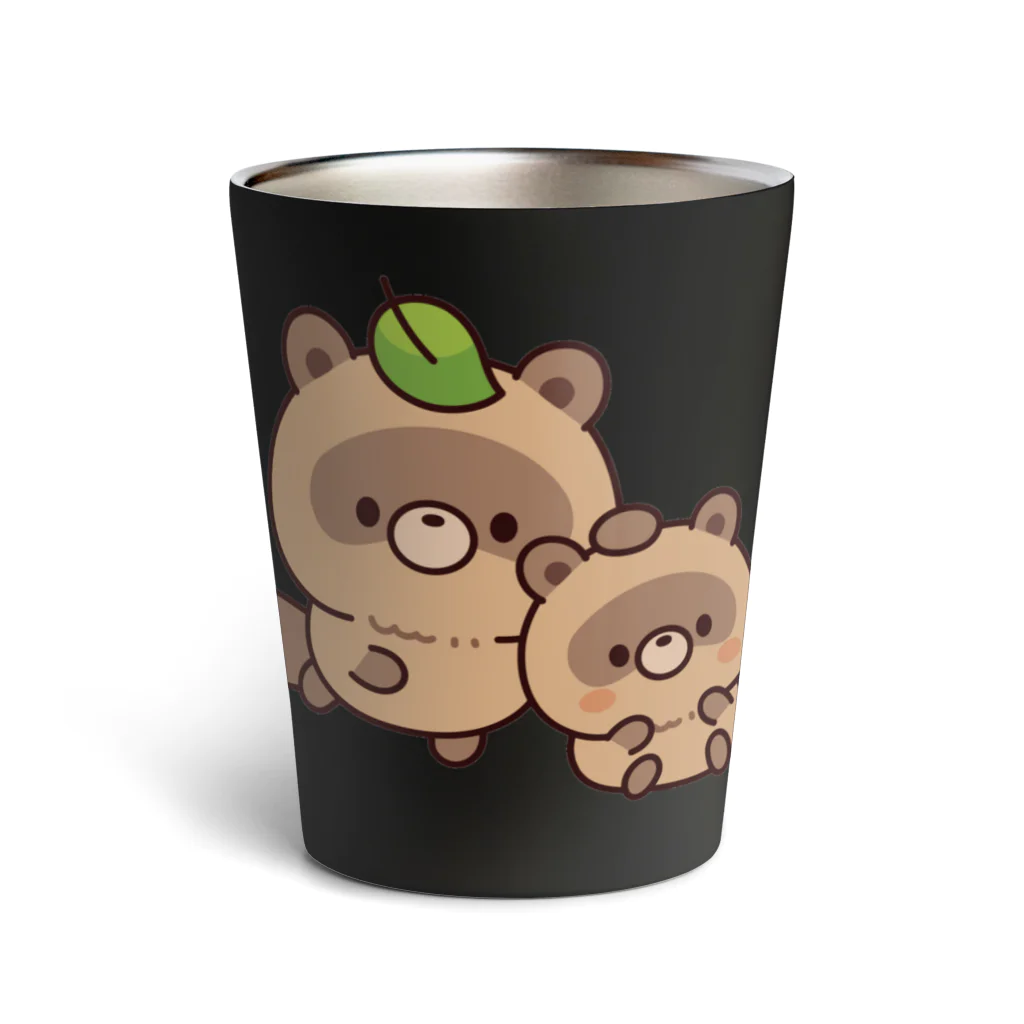 DECORのおはなしタヌキくん　なでなでver. Thermo Tumbler