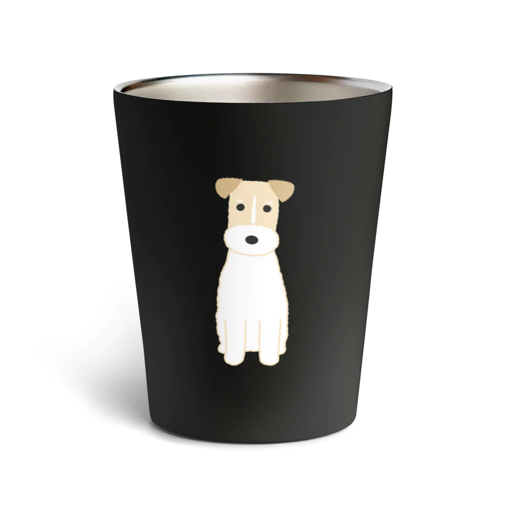 ゆいたっく／犬イラストのワイヤーフォックステリア Thermo Tumbler