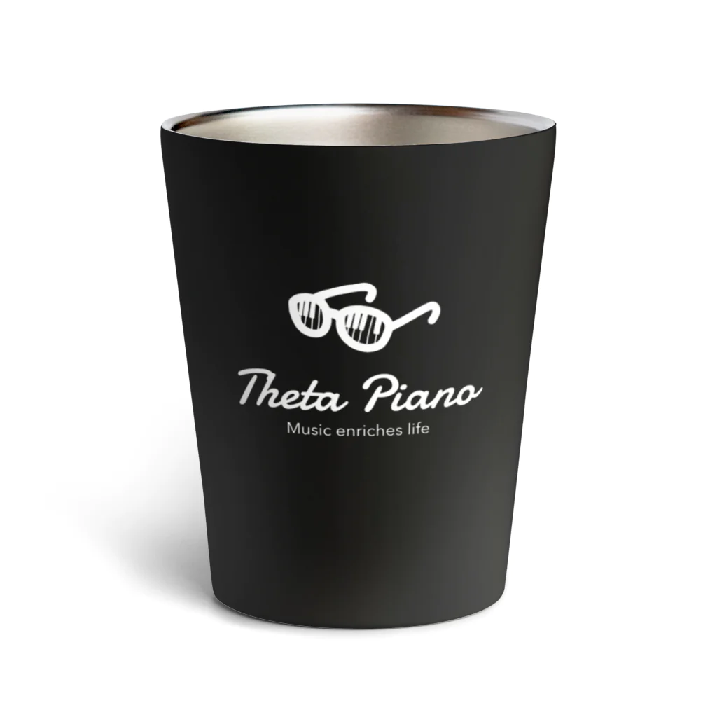 シータピアノのオフィシャルグッズショップのシータピアノオリジナルロゴサーモタンブラーブラック Thermo Tumbler