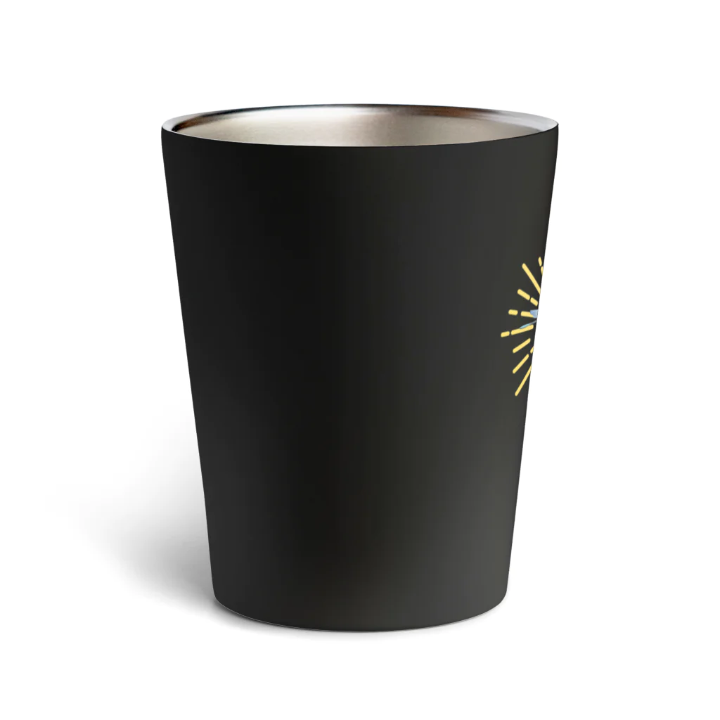 ヘーゼル色のどんぐりまなこのとんぼパターン②(勝ち虫) Thermo Tumbler