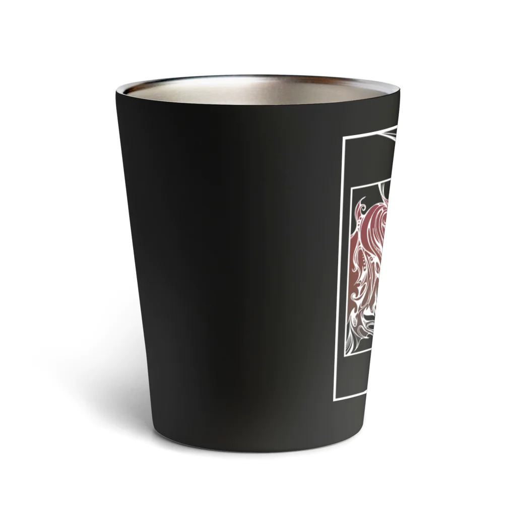 Tribal 70 Designのアマビエ_枠有り Thermo Tumbler