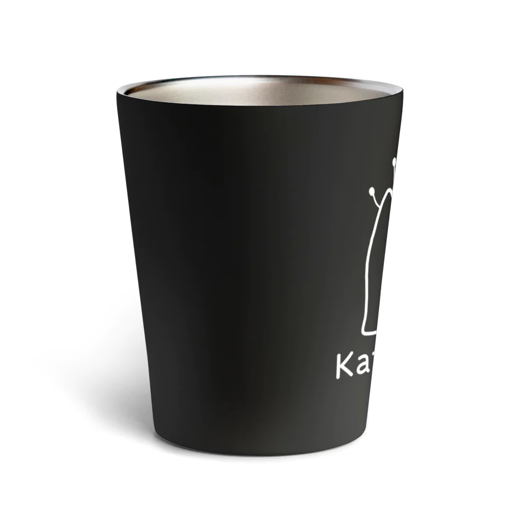 MrKShirtsのKatatsumuri (カタツムリ) 白デザイン Thermo Tumbler