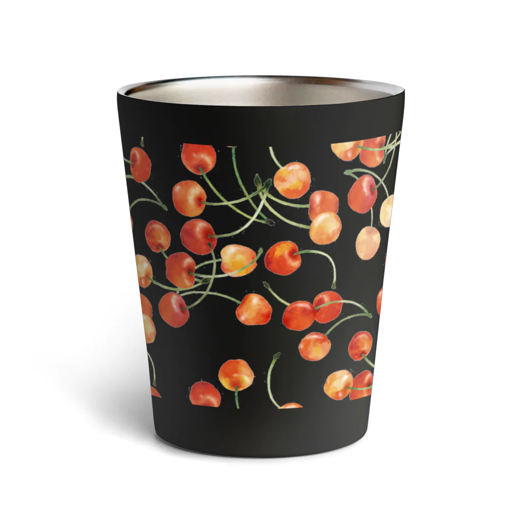 Miho MATSUNO online storeのlovely cherries（clear type） Thermo Tumbler