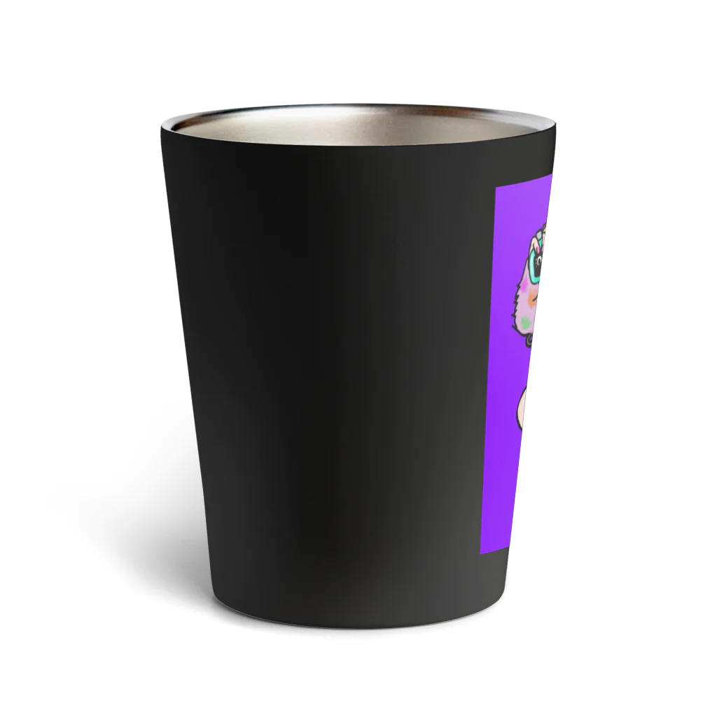 あやしいおばさん くろまめさんの○ュアアルコール（クラ○ナー）パープル Thermo Tumbler