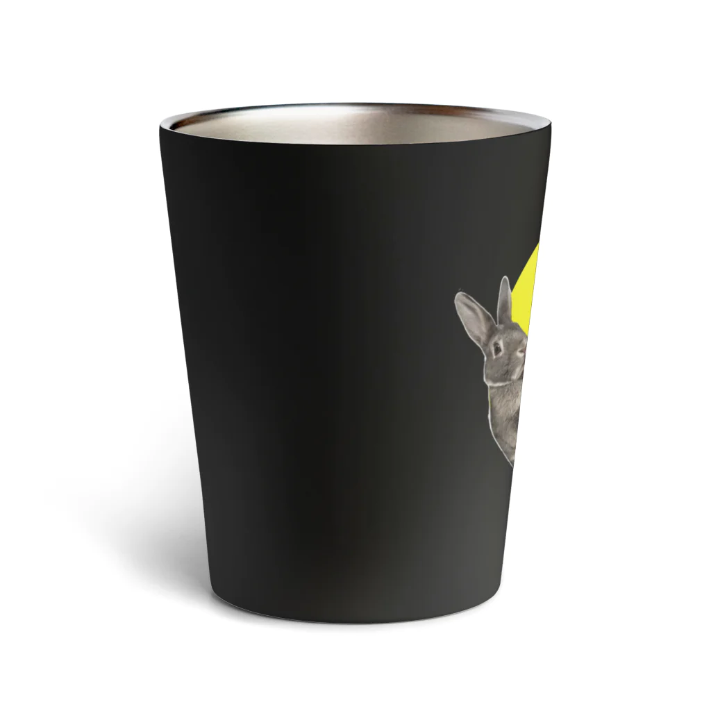 kawano_lonの満月だっこうさぎゆずくん Thermo Tumbler