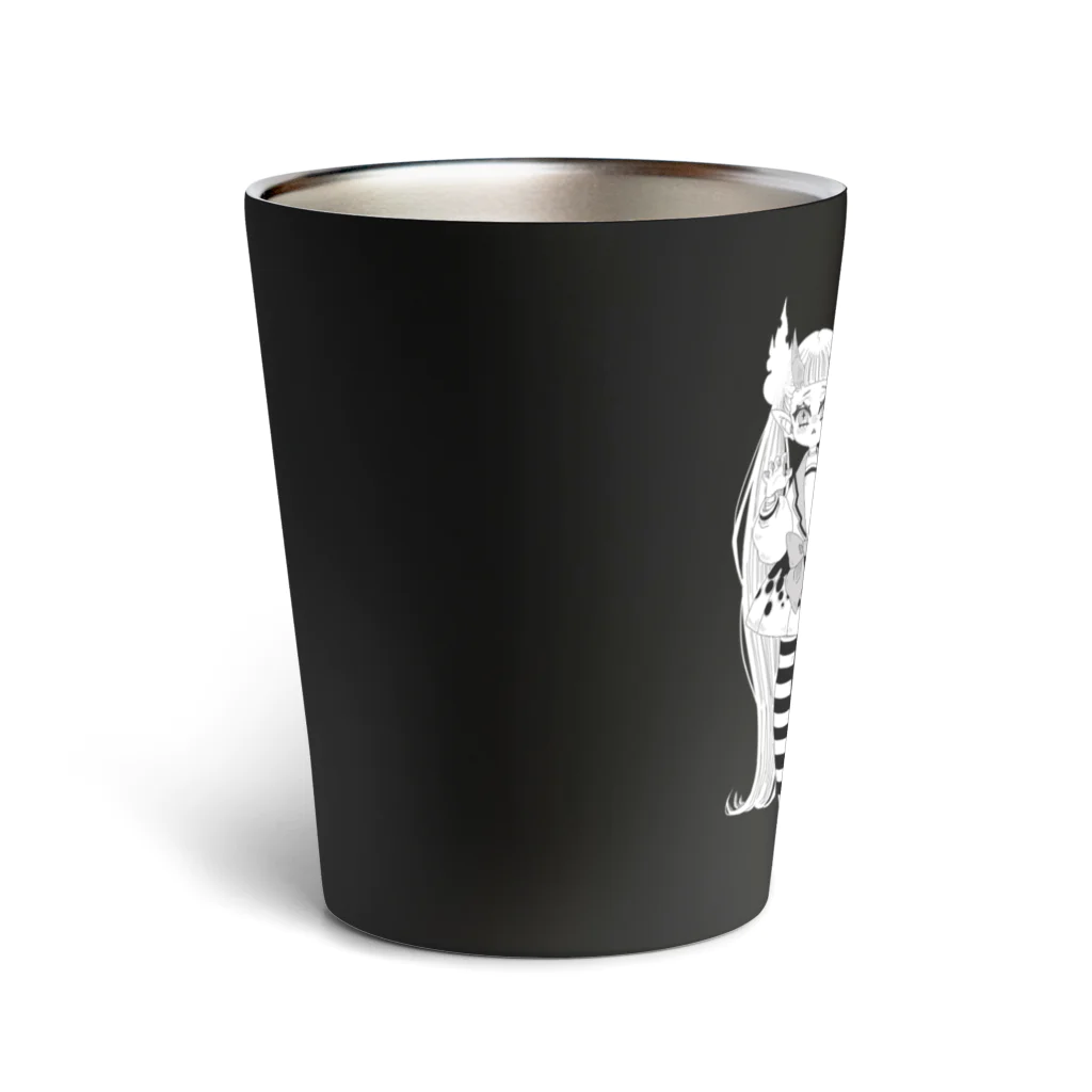 ティダのガオポーズ（線画）白線 Thermo Tumbler