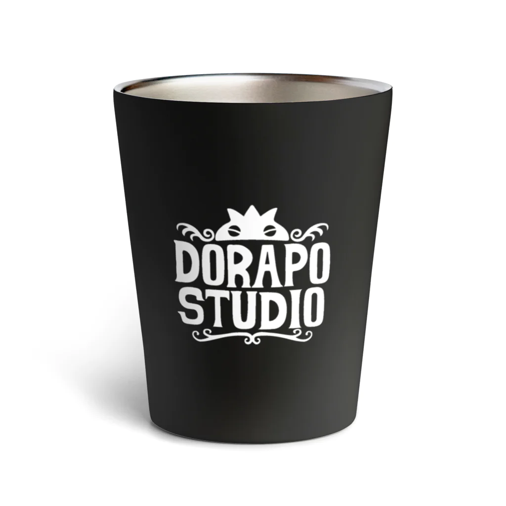 『ドラゴンポーカー』期間限定ショップのドラポスタジオサーモタンブラー(ロゴ白) Thermo Tumbler