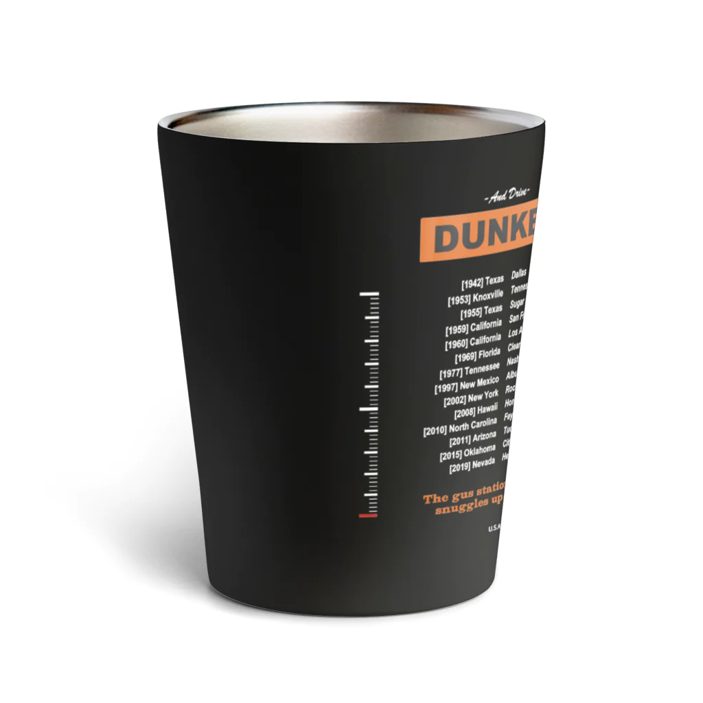 わわわ！デリバリーのDUNKEL タンブラー　ブラック Thermo Tumbler