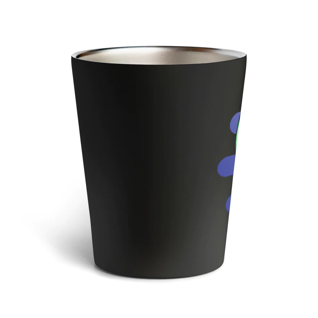 蛇口〆太のお店の無い家紋-ミカヅキモに霞- Thermo Tumbler