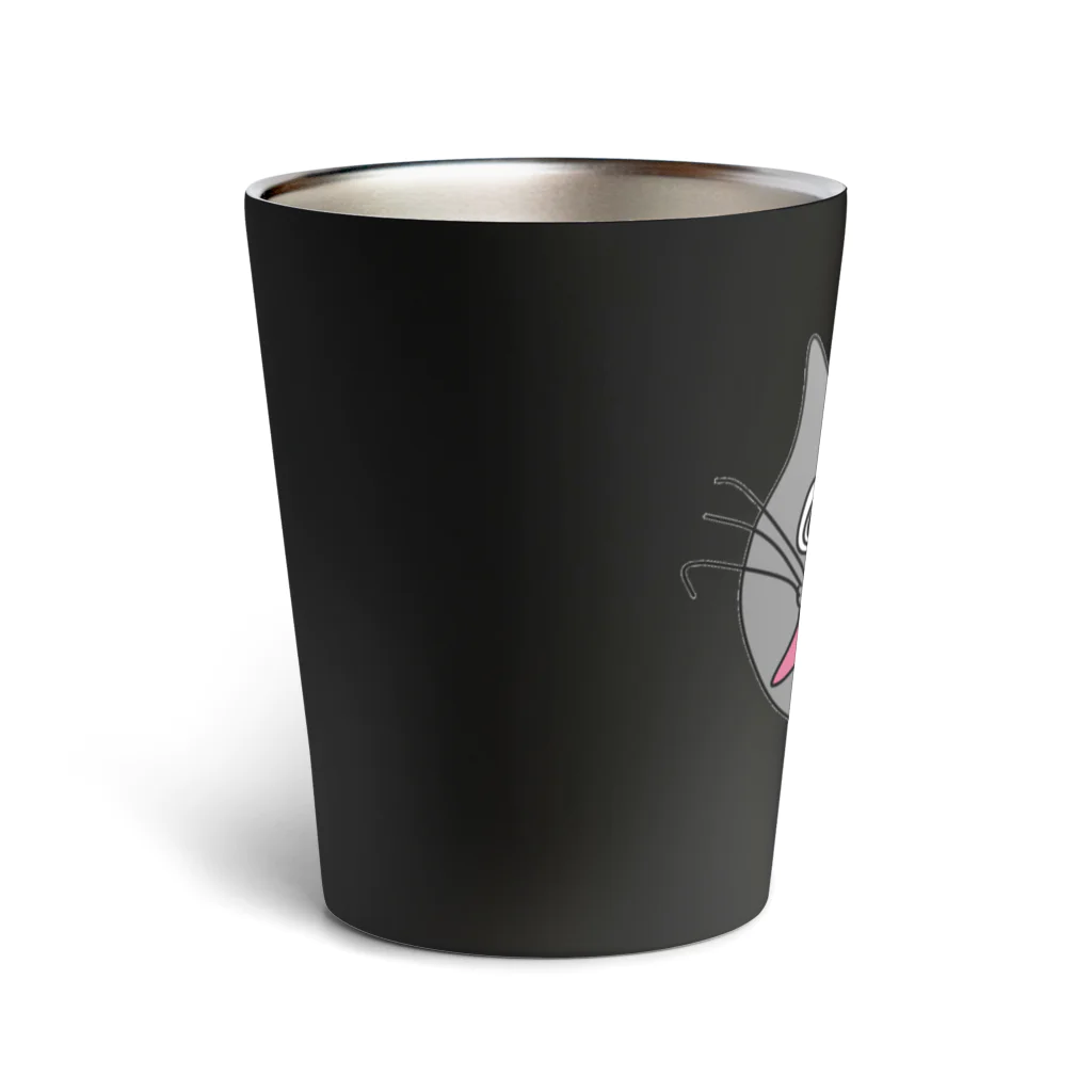 ご当地妖怪雑貨屋 鶴屋もののけ堂 SUZURI店の山猫ちゃん Thermo Tumbler