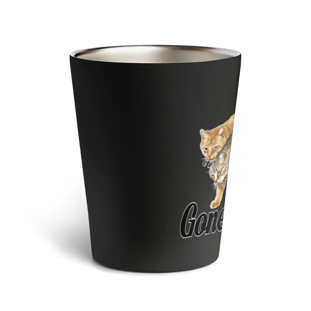 もっち（mocchi）の猫と共に去りぬ Thermo Tumbler