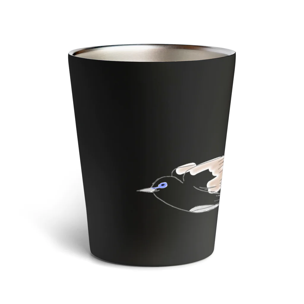 Rakugakinokoのサンコウチョウモドキ Thermo Tumbler