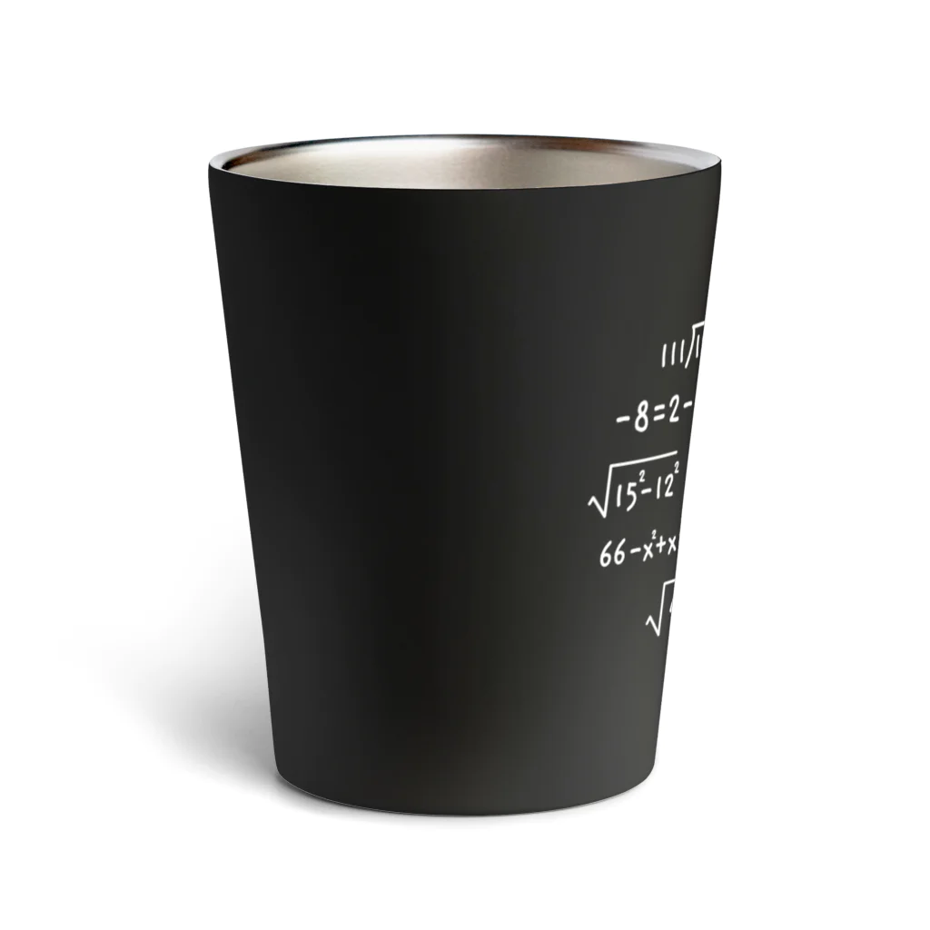 オノマトピアの数学時計（理系デザイン） Thermo Tumbler