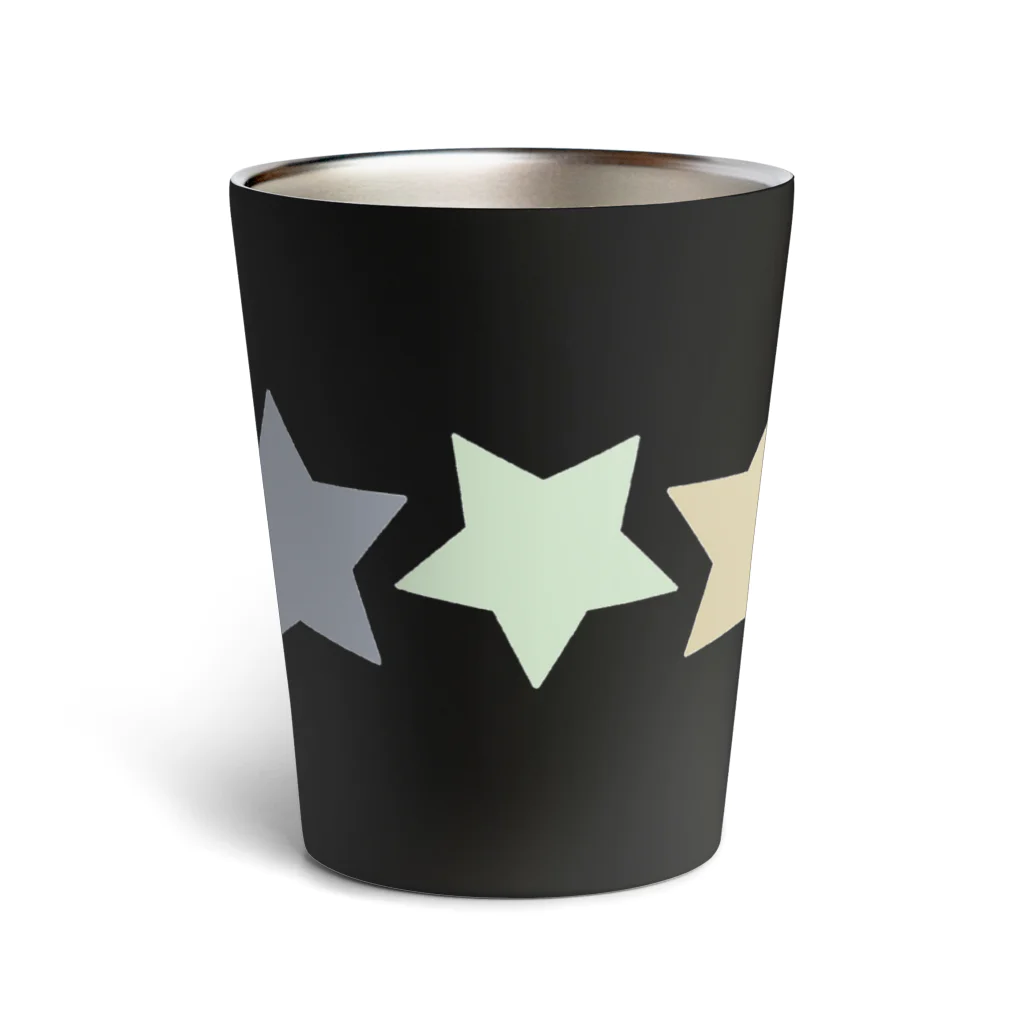 つきしょっぷのくすみカラーの星 Thermo Tumbler