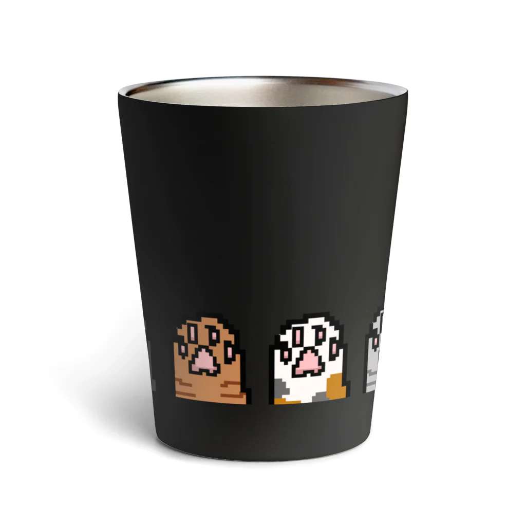 ちゃんぷるすとあのドットにゃんこ【肉球】 Thermo Tumbler