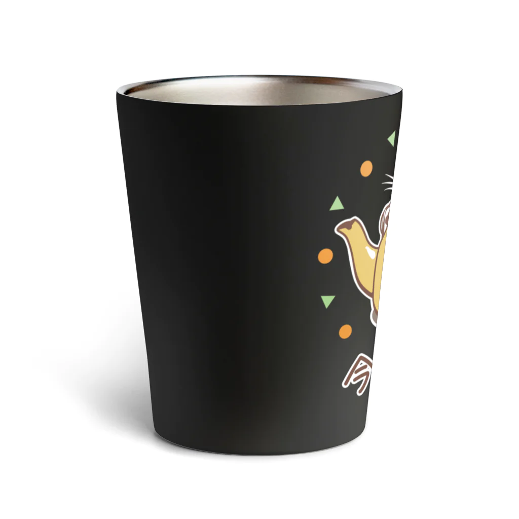 AckeeWolf Art Shopの猫の今日の隠れ家 Thermo Tumbler