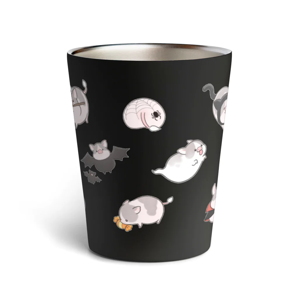しらたまちゃんSHOPu〜🐽のハロウィン Thermo Tumbler