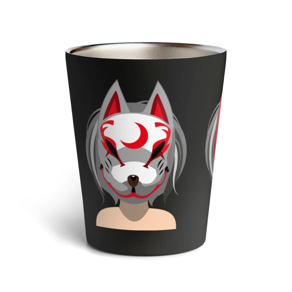 月が輝くこんな夜にの狐兄弟 Thermo Tumbler