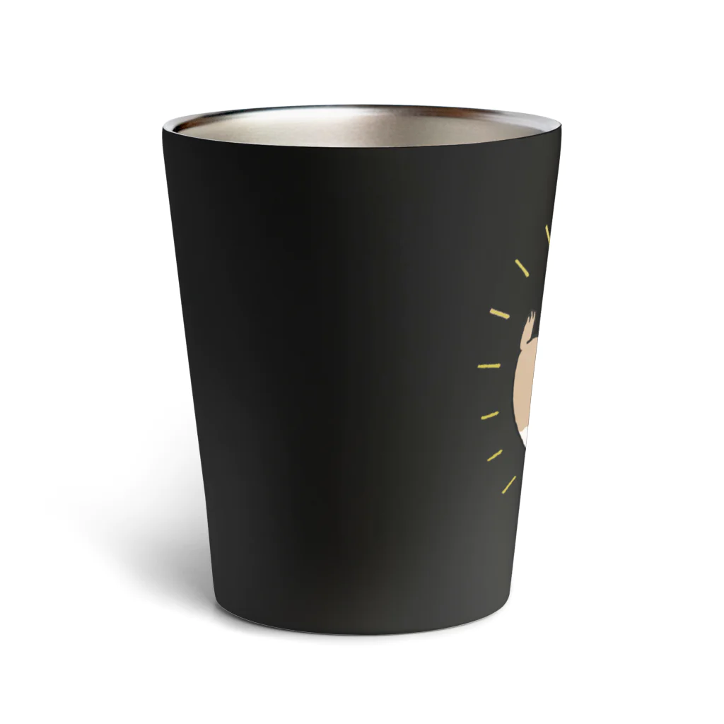 M&Bworksたかむらすずなのいたち仏さま　バタースコッチ Thermo Tumbler