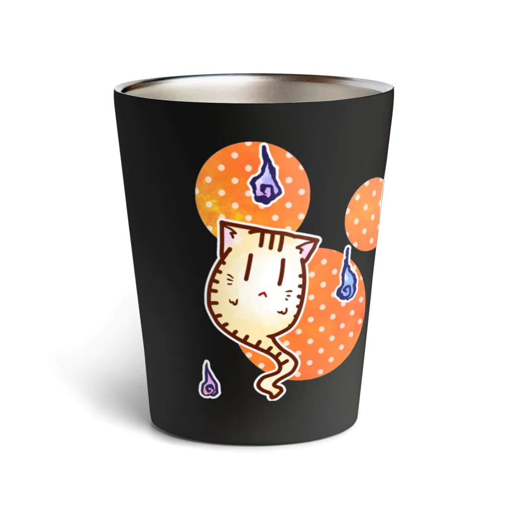 DSM/冴木みやこのねこゆうれいオレンジ Thermo Tumbler