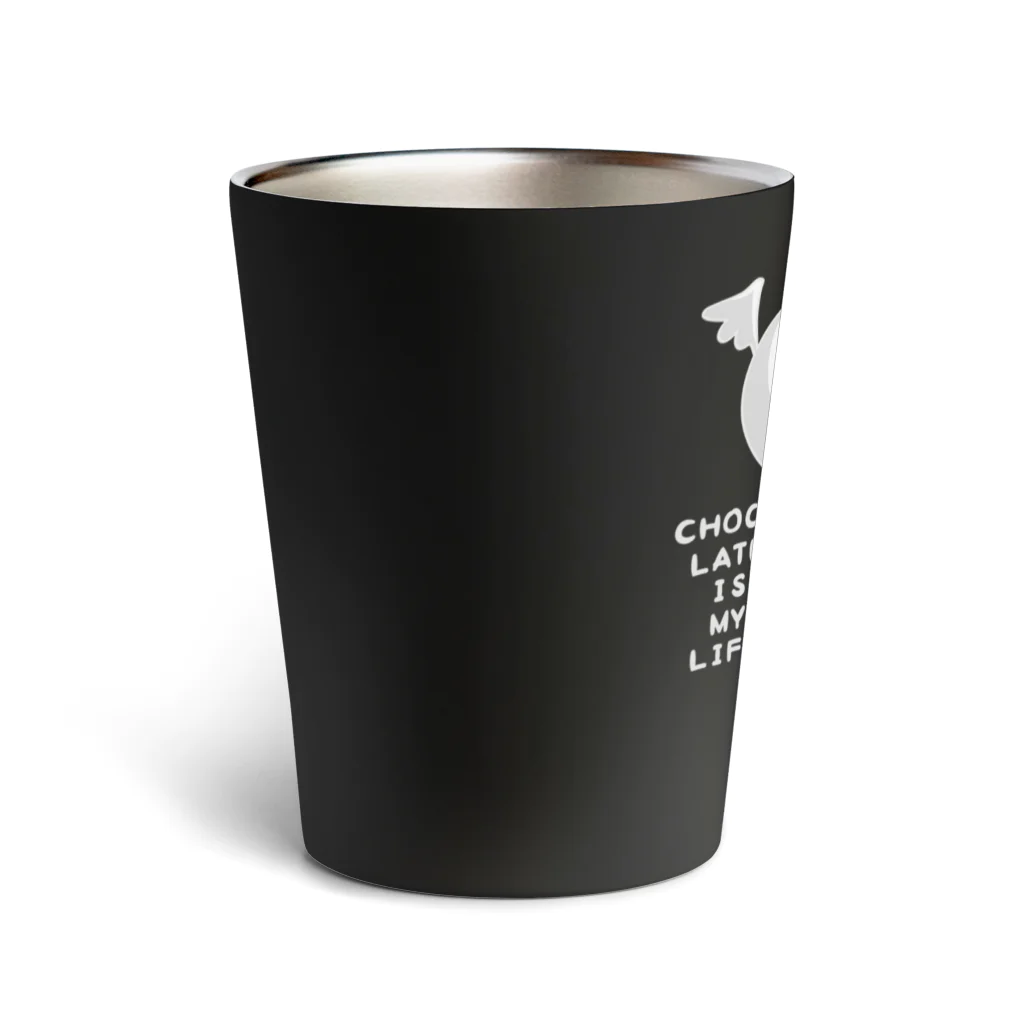 イラスト MONYAAT のKUMACHOCO* CHOCOLATE IS MY LIFE *A Thermo Tumbler