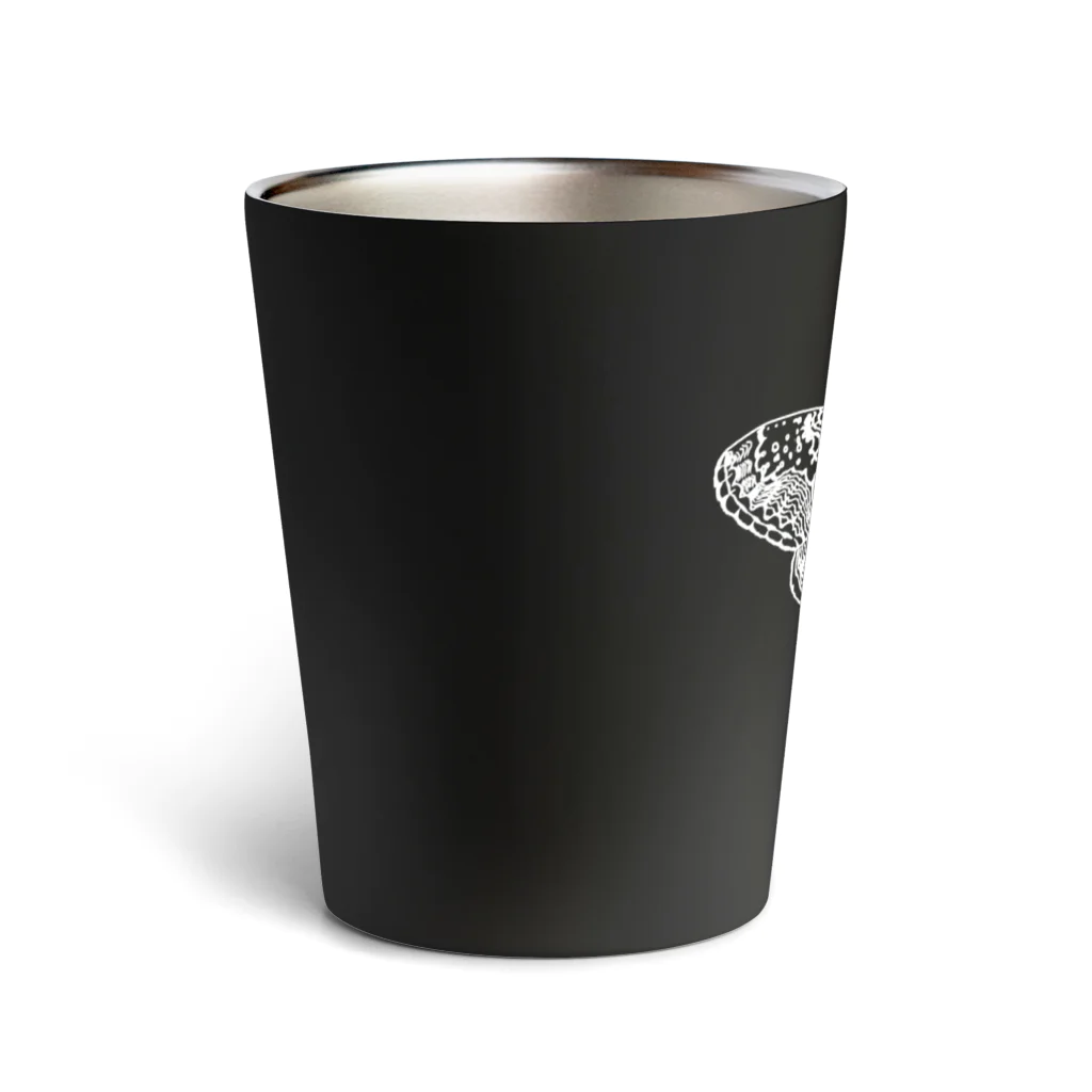 kitaooji shop SUZURI店のBrahmaea japonica　white Thermo Tumbler