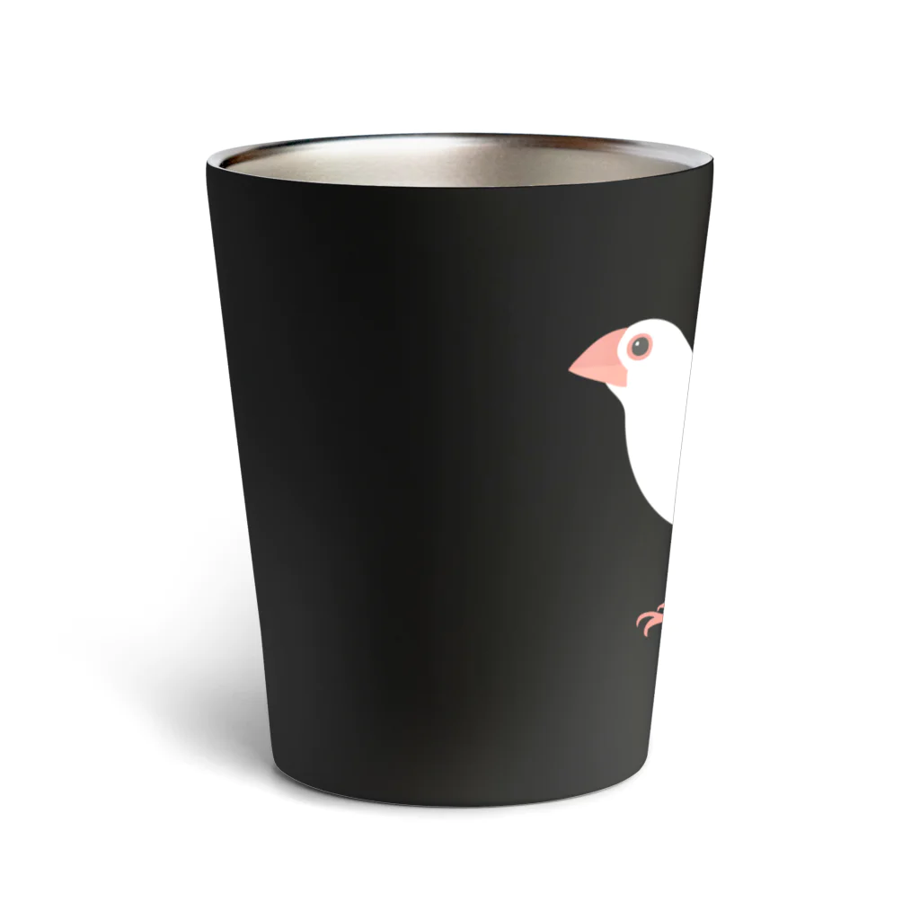 文鳥ちゅんねる【公式グッズストア】の白文鳥 Thermo Tumbler