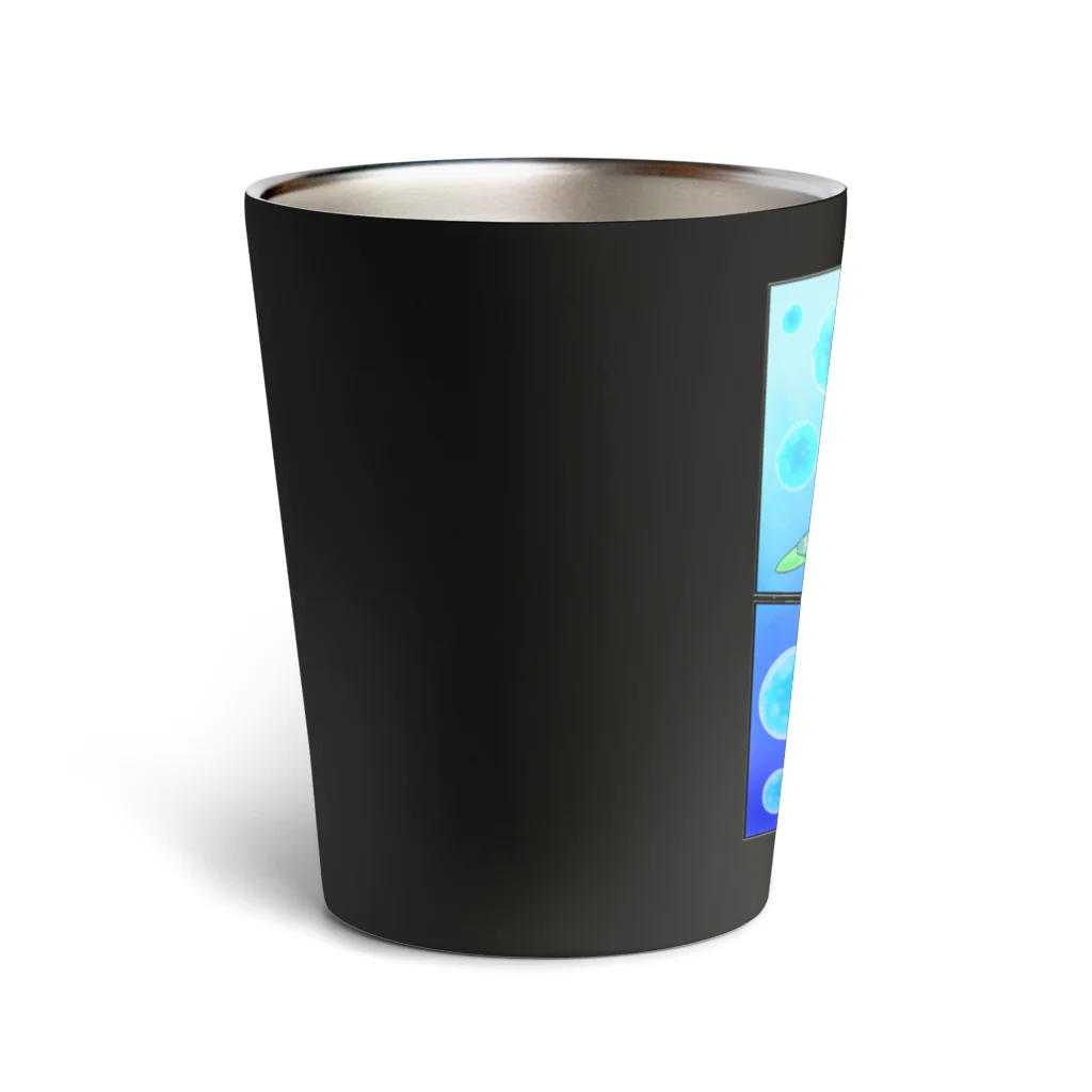 LalaHangeulの亀ですか？　コミック風ハングルデザイン Thermo Tumbler