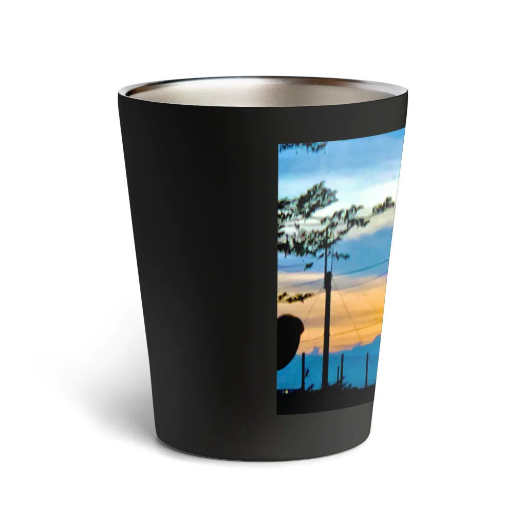 eRuMaの夕焼け × Tシャツ Thermo Tumbler