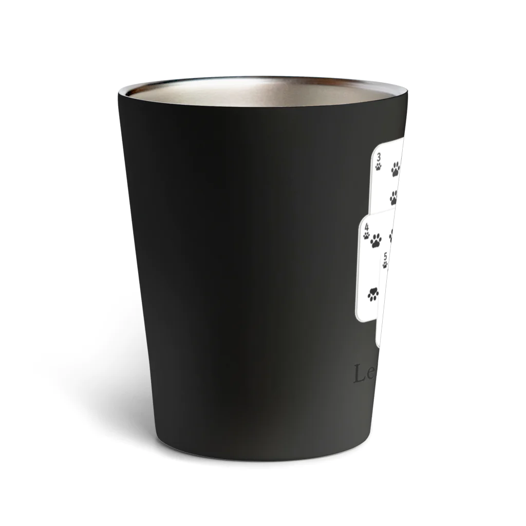 WISSCOLOR【ｳｨｽﾞｶﾗｰ】の肉球トランプ Thermo Tumbler