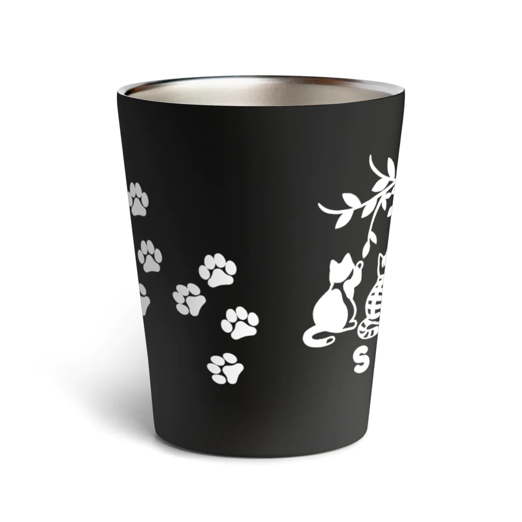 MegSan's free design🌷のシンクロにゃんこ Thermo Tumbler