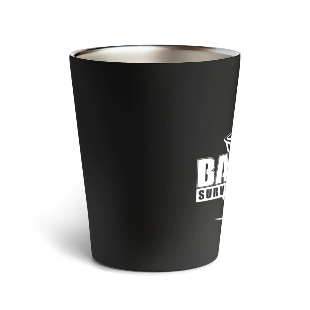 Military Casual LittleJoke のTanashi Bacchus White Logo Thermo Tumbler