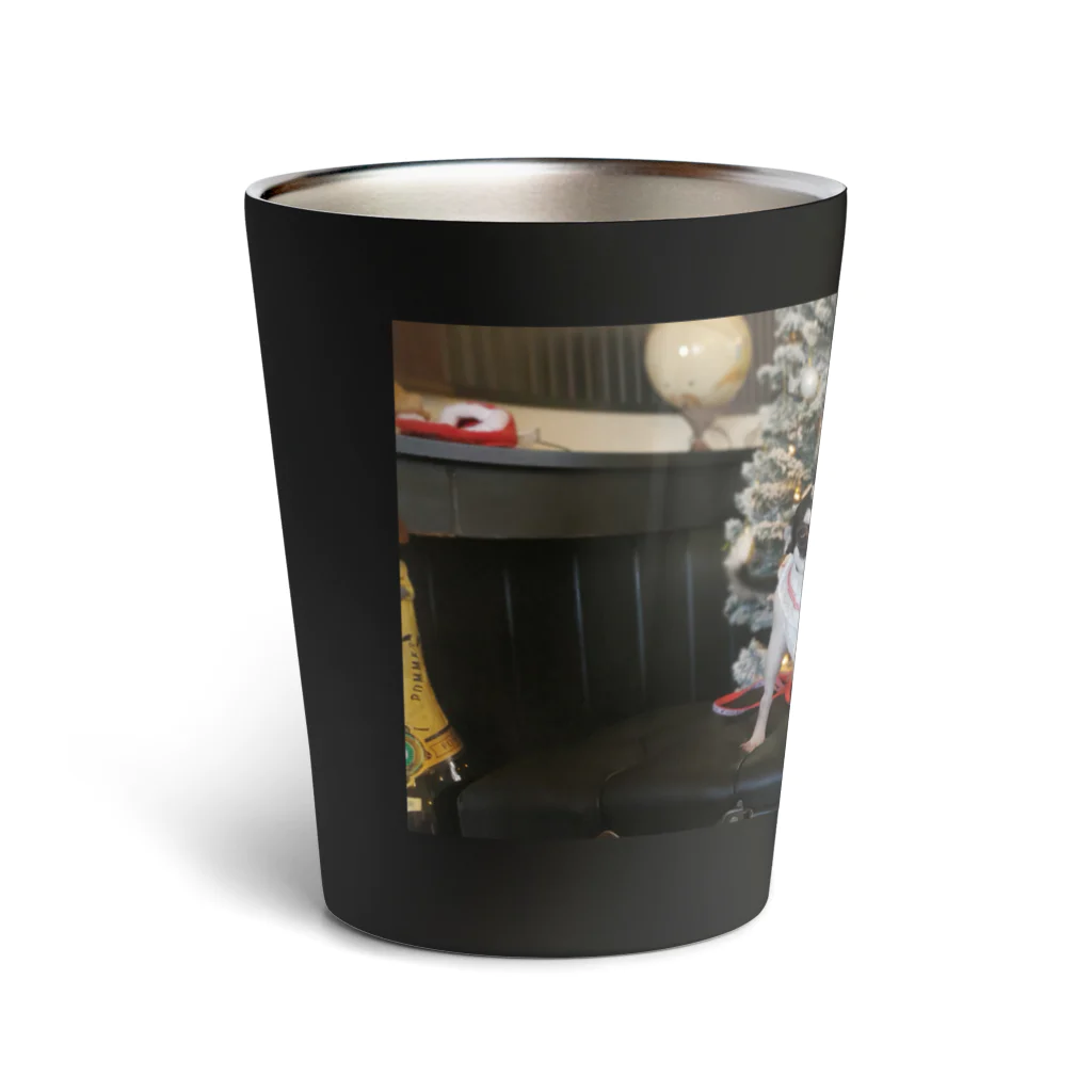 チワワとチワマルいーとつーのいーとつー(クリスマス) Thermo Tumbler