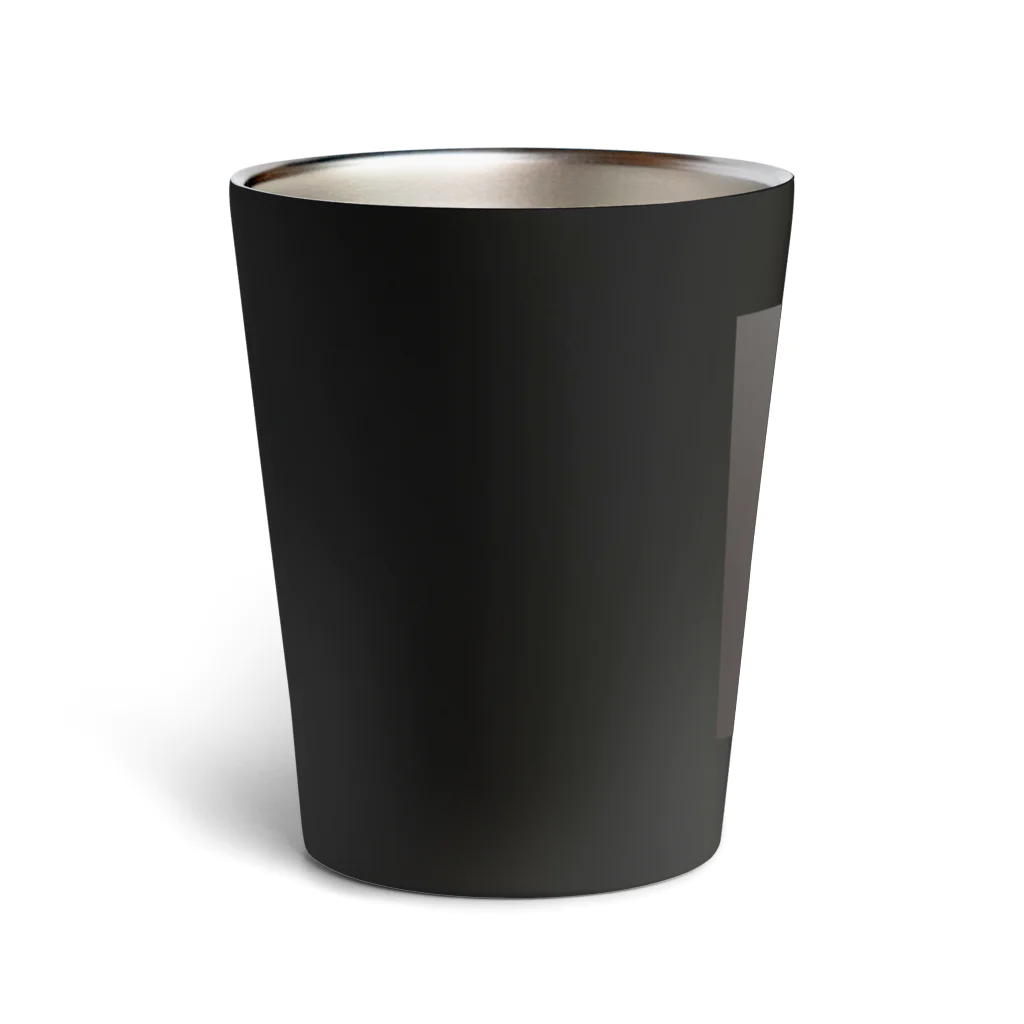 rilybiiの darkcharcoal chocolateBrown Thermo Tumbler