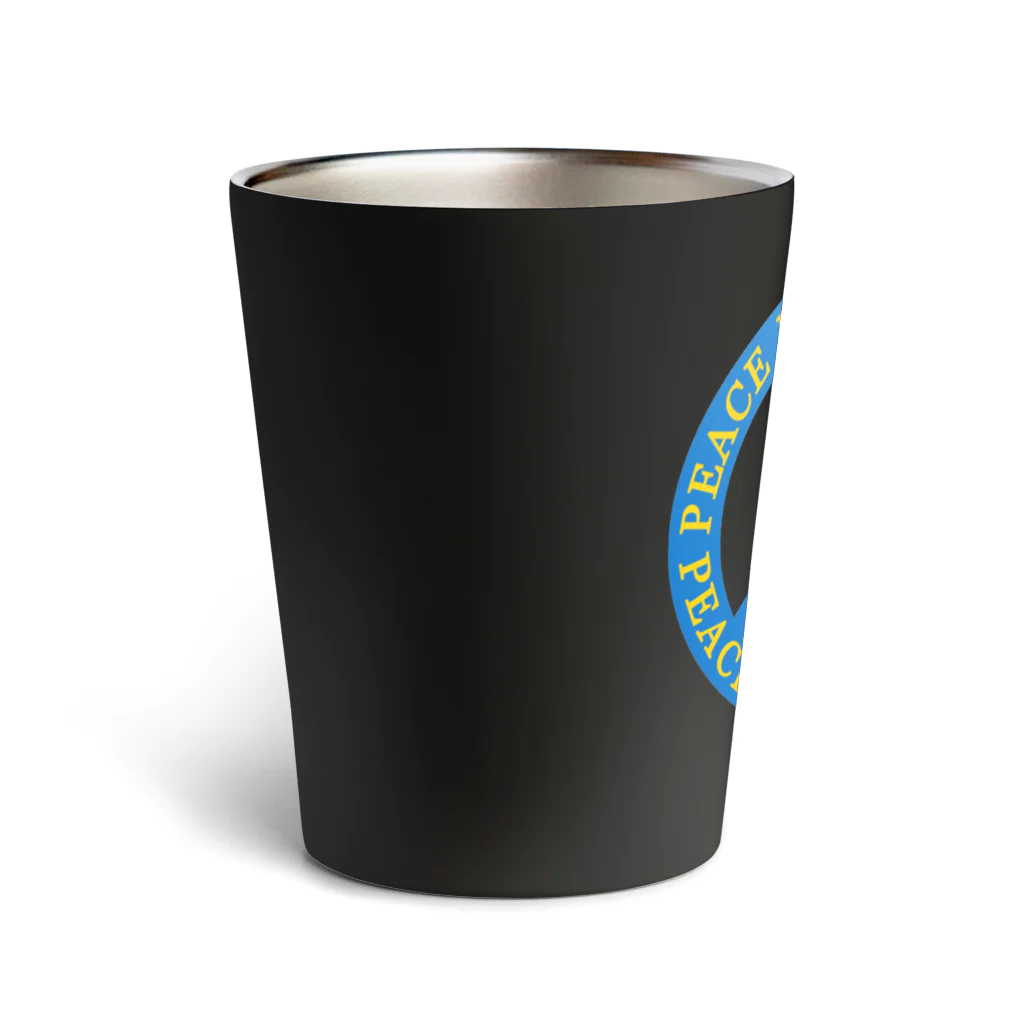 サトオのピースフォーウクライナ　ピースマーク(Peace symbol) Thermo Tumbler