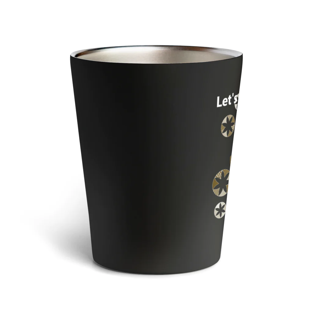 PERIDOTのcoffee break（ロゴが白） Thermo Tumbler