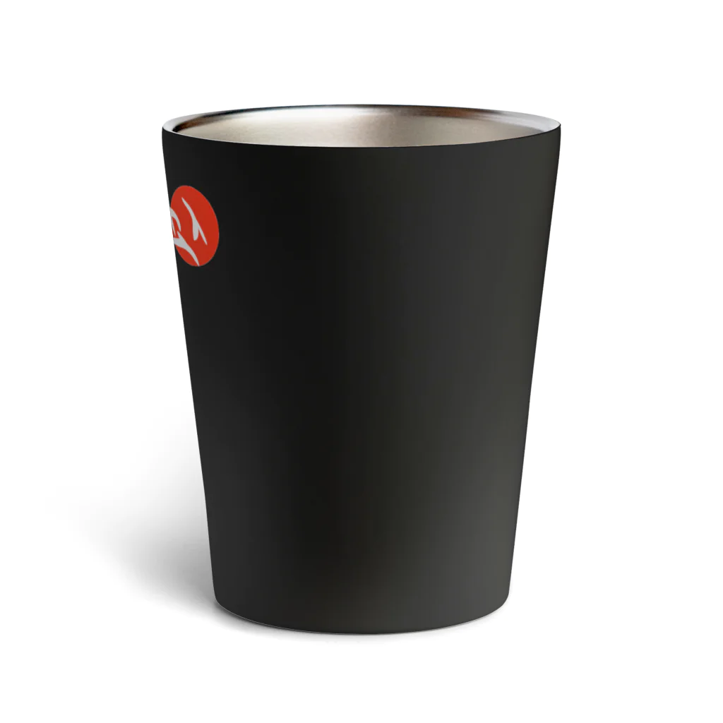 Siderunの館 B2の和デザインな烏(白) Thermo Tumbler